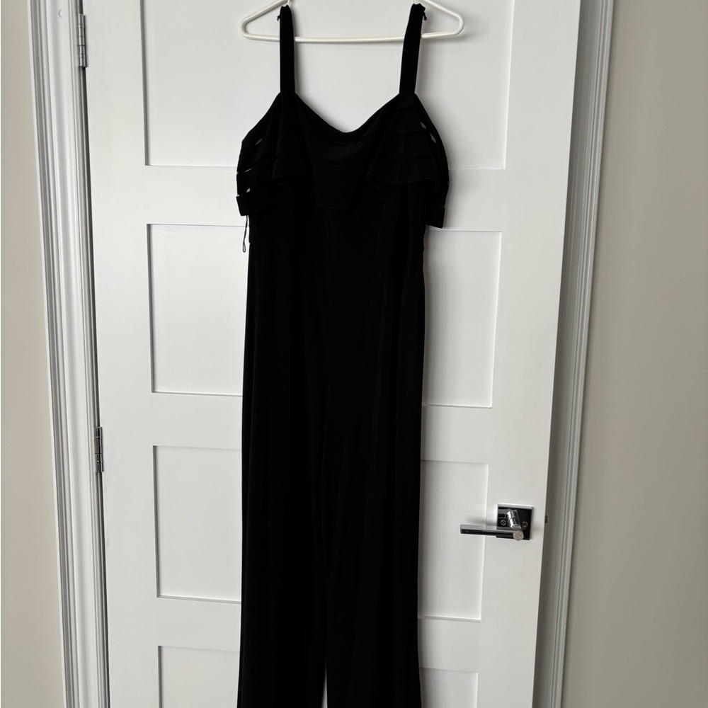 Adrianna Papell Black Jumpsuit